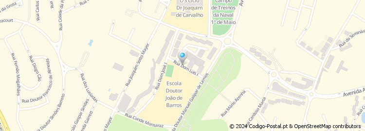 Mapa de Rua Dom Luís i