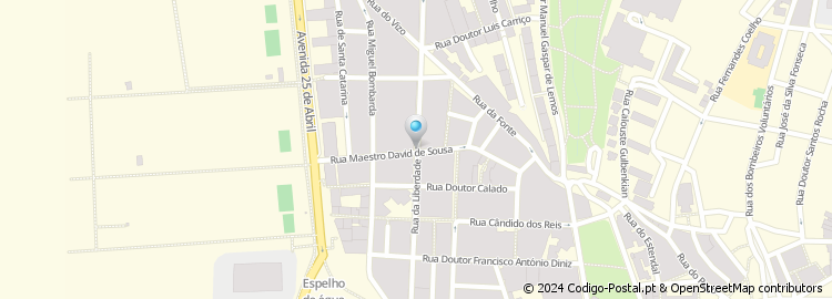 Mapa de Rua Maestro David de Sousa