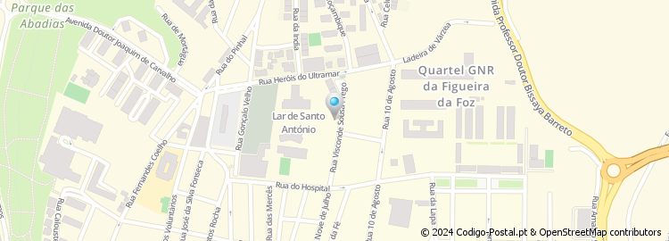 Mapa de Rua Visconde Sousa Prego