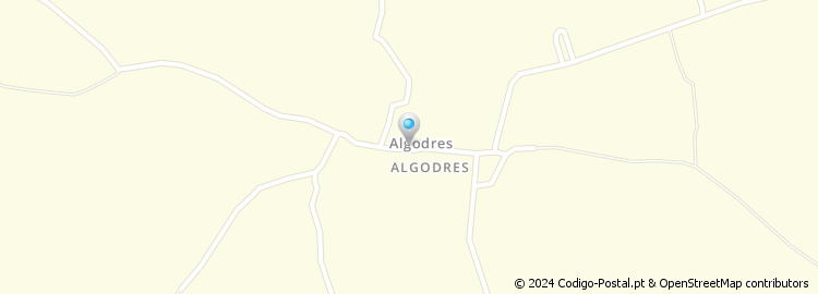 Mapa de Algodres