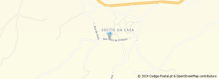 Mapa de Estrada Aldeia Nova