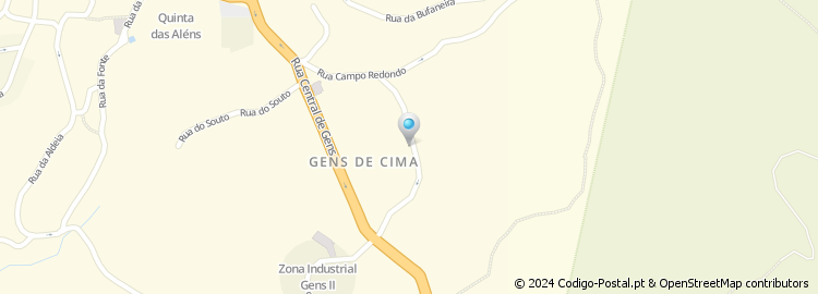 Mapa de Rua Campo Redondo