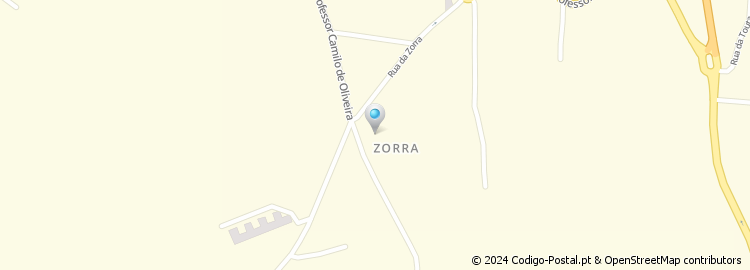 Mapa de Travessa da Zorra