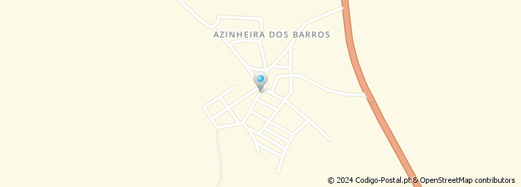 Mapa de Azinheira dos Barros