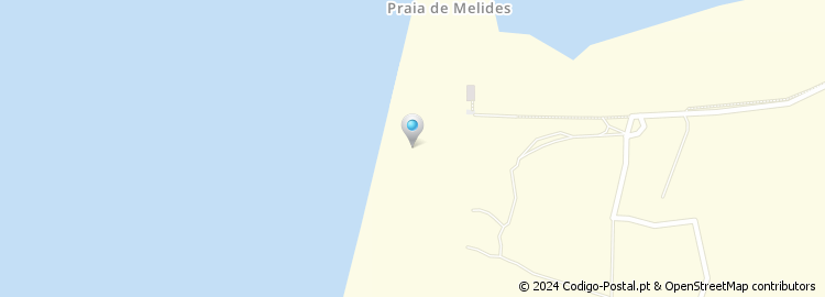 Mapa de Praia de Melides