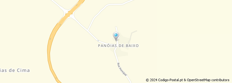 Mapa de Panóias de Baixo