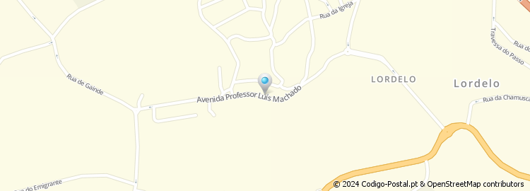 Mapa de Avenida Professor Luís Machado