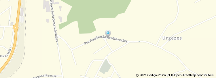 Mapa de Rua Francisco Santos Guimarães