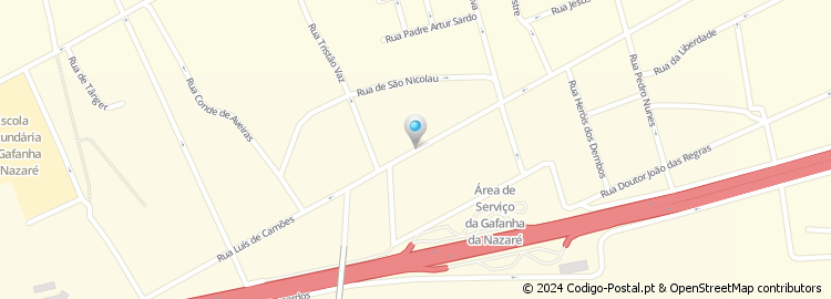 Mapa de 3ª Travessa à Esquerda da Rua Luis de Camões