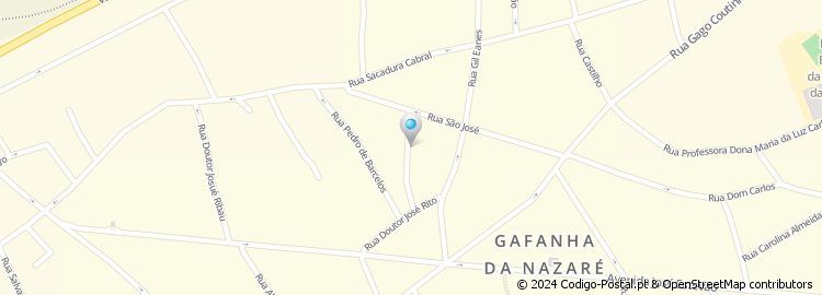 Mapa de Rua de Bartolomeu Dias