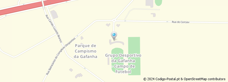 Mapa de Rua do Complexo Desportivo