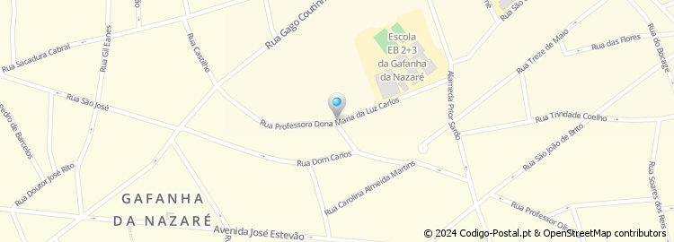 Mapa de Rua Professora Maria da Luz Carlos