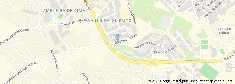 Mapa de Rua José Afonso