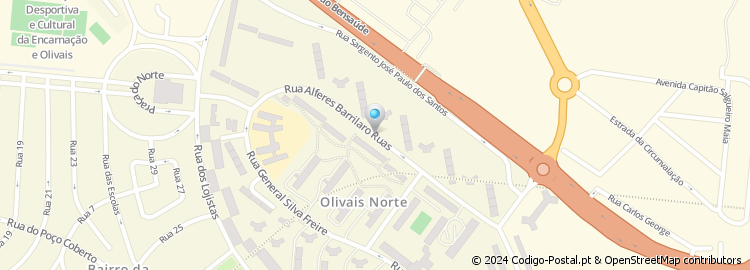 Mapa de Rua Alferes Barrilaro Ruas