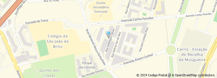Mapa de Rua Arminda Correia