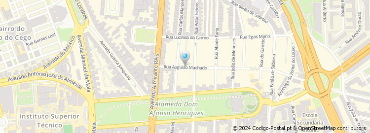 Mapa de Rua Augusto Machado