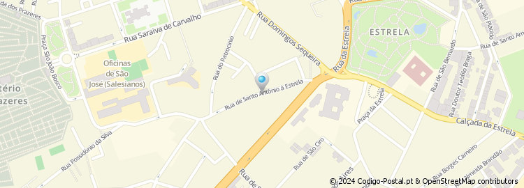 Mapa de Rua de Santo António à Estrela