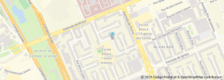 Mapa de Rua Eugénio de Castro