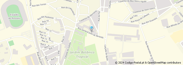 Mapa de Rua General João de Almeida