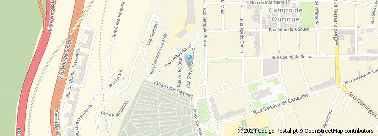 Mapa de Rua Gervásio Lobato