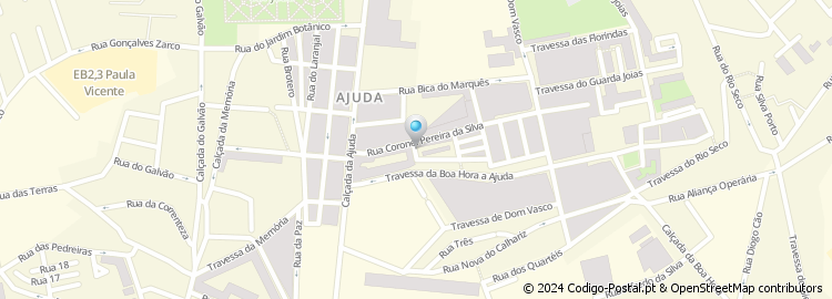 Mapa de Rua Guarda José de Oliveira
