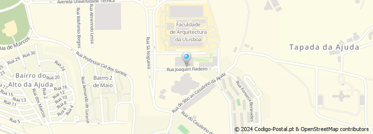 Mapa de Rua Joaquim Fiadeiro