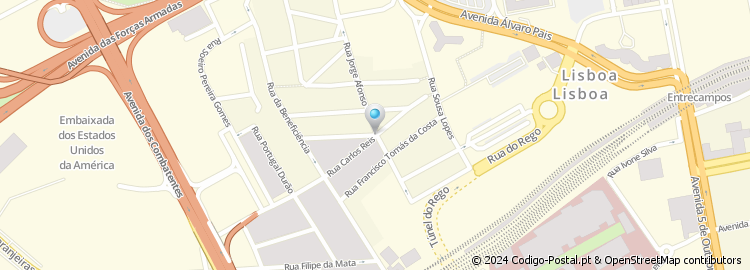 Mapa de Rua Jorge Afonso