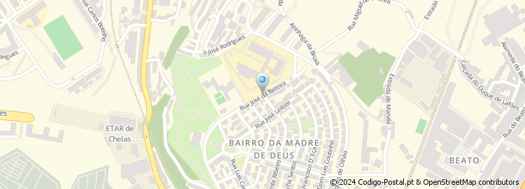 Mapa de Rua José Bateira