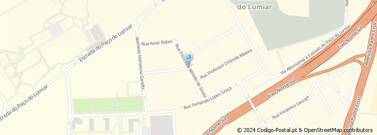 Mapa de Rua Professor Alfredo de Sousa