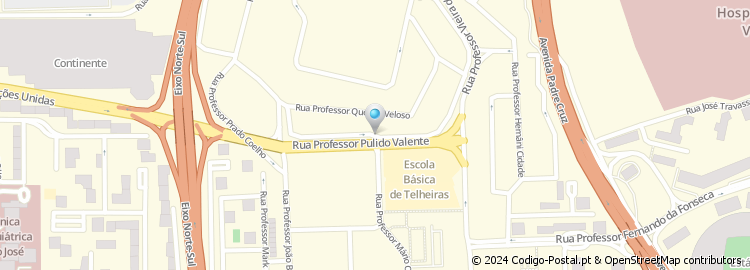Mapa de Rua Professor Damião Peres