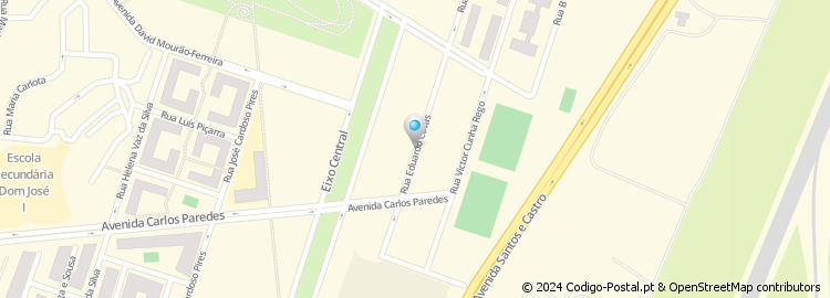 Mapa de Rua Victor Cunha Rego