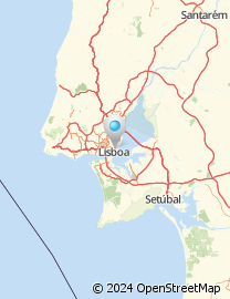 Mapa de Travessa do Meio a Santa Clara