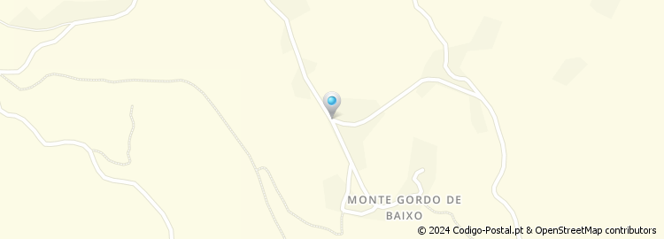 Mapa de Rua Monte Gordo de Baixo