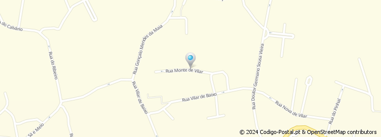 Mapa de Rua Monte Vilar