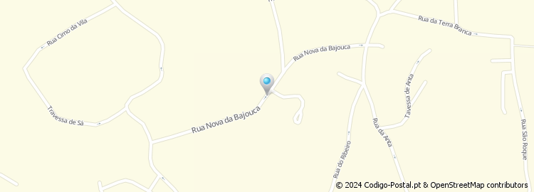 Mapa de Rua Nova da Bajouca