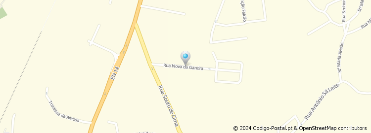 Mapa de Rua Nova da Gandra