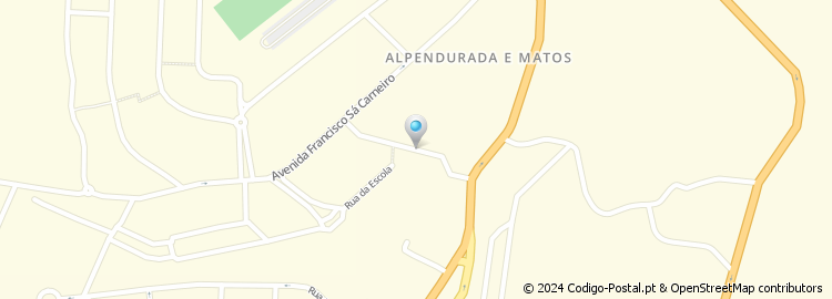 Mapa de Rua do Engenheiro Adelino Amaro da Costa
