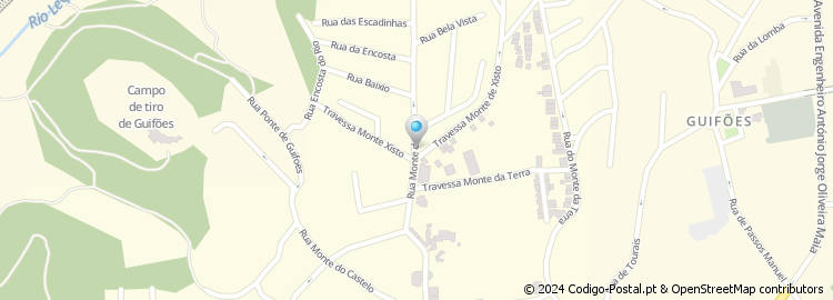 Mapa de Rua de Monte Xisto