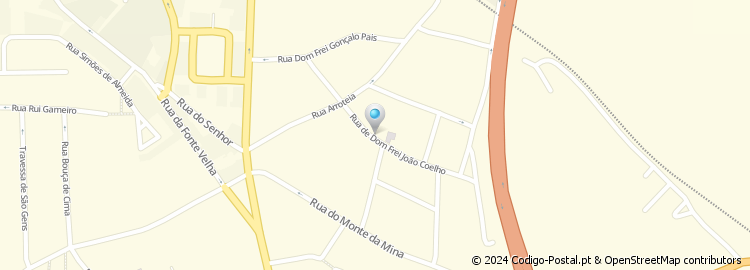 Mapa de Rua Dom Frei João Coelho
