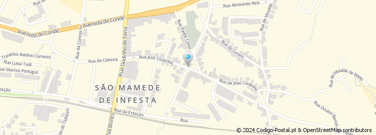 Mapa de Variante à Avenida Marechal Gomes da Costa