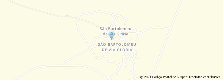 Mapa de São Bartolomeu de Via Glória