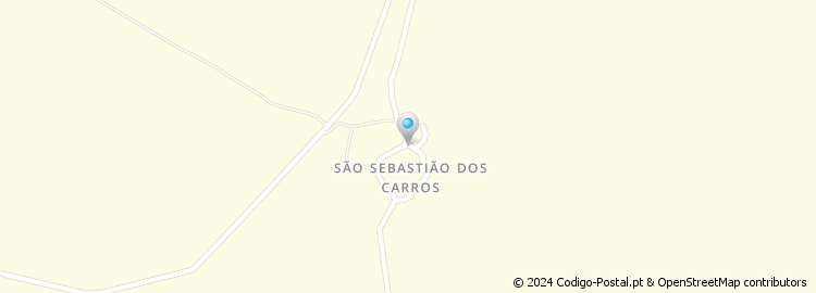 Mapa de São Sebastião dos Carros