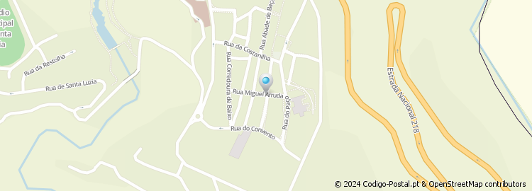 Mapa de Rua Miguel Arruda