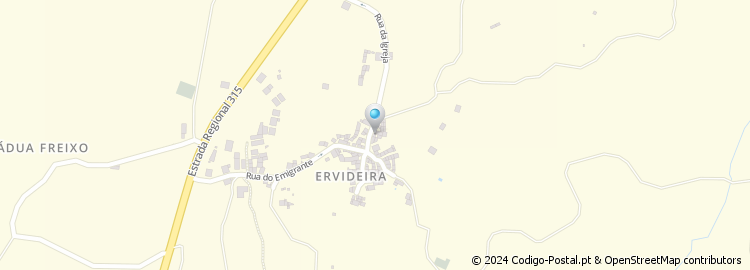 Mapa de Ervideira