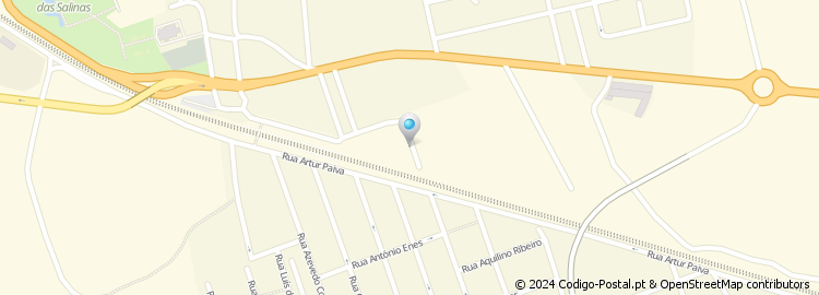 Mapa de Rua Dom António Paiva