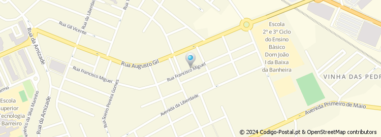 Mapa de Rua Francisco Miguel