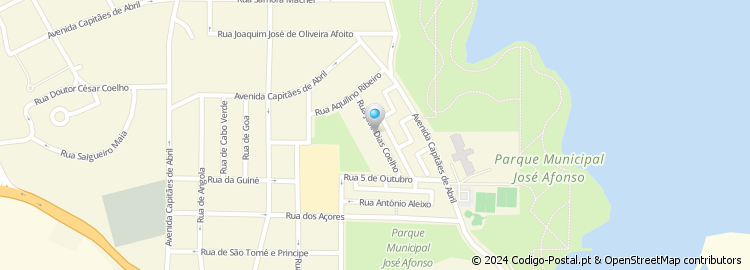 Mapa de Rua José Dias Coelho