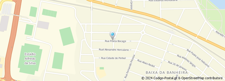 Mapa de Rua Poeta Bocage
