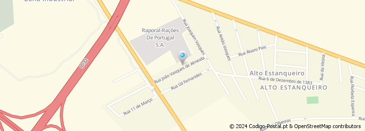 Mapa de Rua João Vasques de Almeida