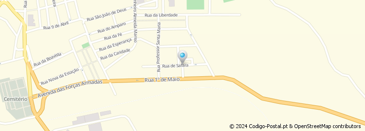 Mapa de Rua Santo Amador
